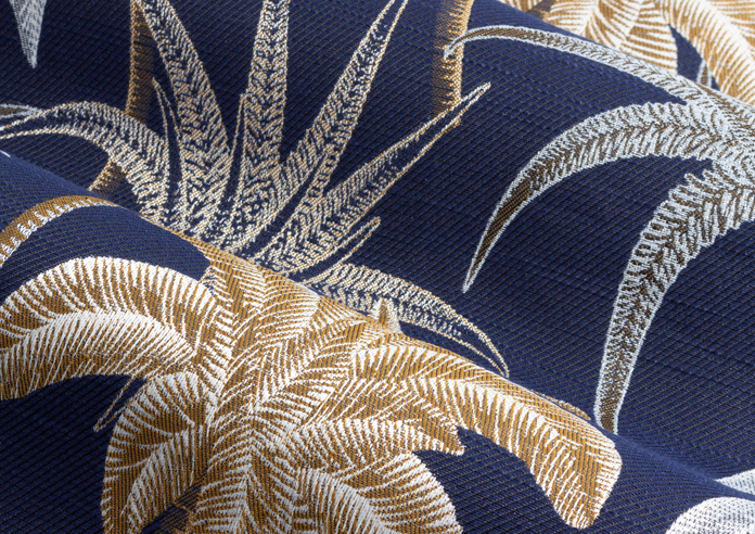 Galapagos Eyelet, Navy - Ready Made Curtains - Image 4